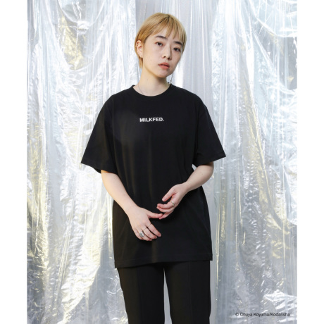 MILKFED. x SPACE BROTHERS SS TEE APO ブラック [LANDS ON ZOZOTOWN