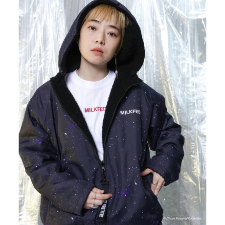 数量限定再販】MILKFED.×SPACE BROTHERS REVERSIBLE BOA JACKET