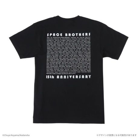宇宙兄弟 15周年記念ALL MEMBERS Tシャツブラック ファッション